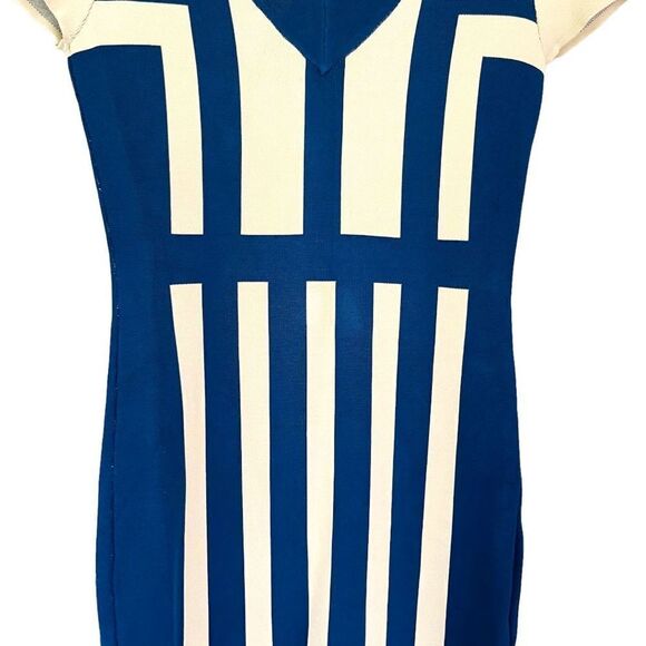 Eva Longoria Striped Dress Size Medium - Picture 3 of 4